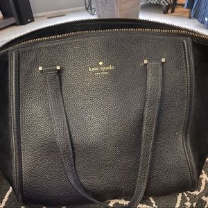 Kate Spade leather and suede hand bag - excellent condition